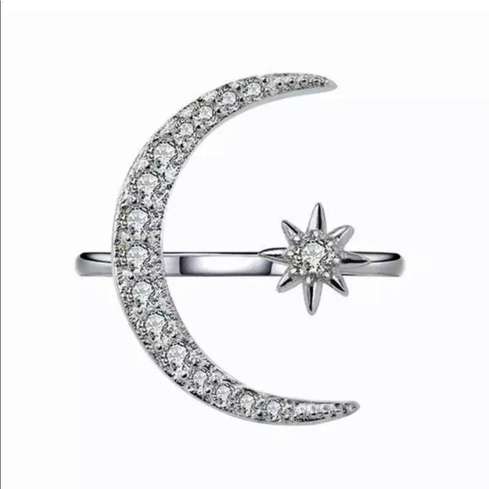 Moon🌙 & Star💫  Promise Ring S925 Sterling Silver